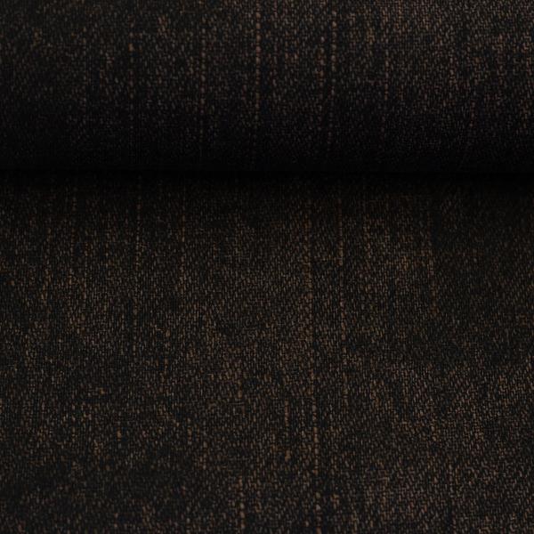 French Terry Denim Jeansoptik Schwarzbraun von Swafing